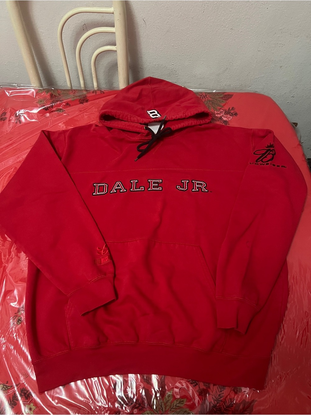 Dale Earnhardt Jr. Chase Authentic Red Hoodie Mens Sz Large
